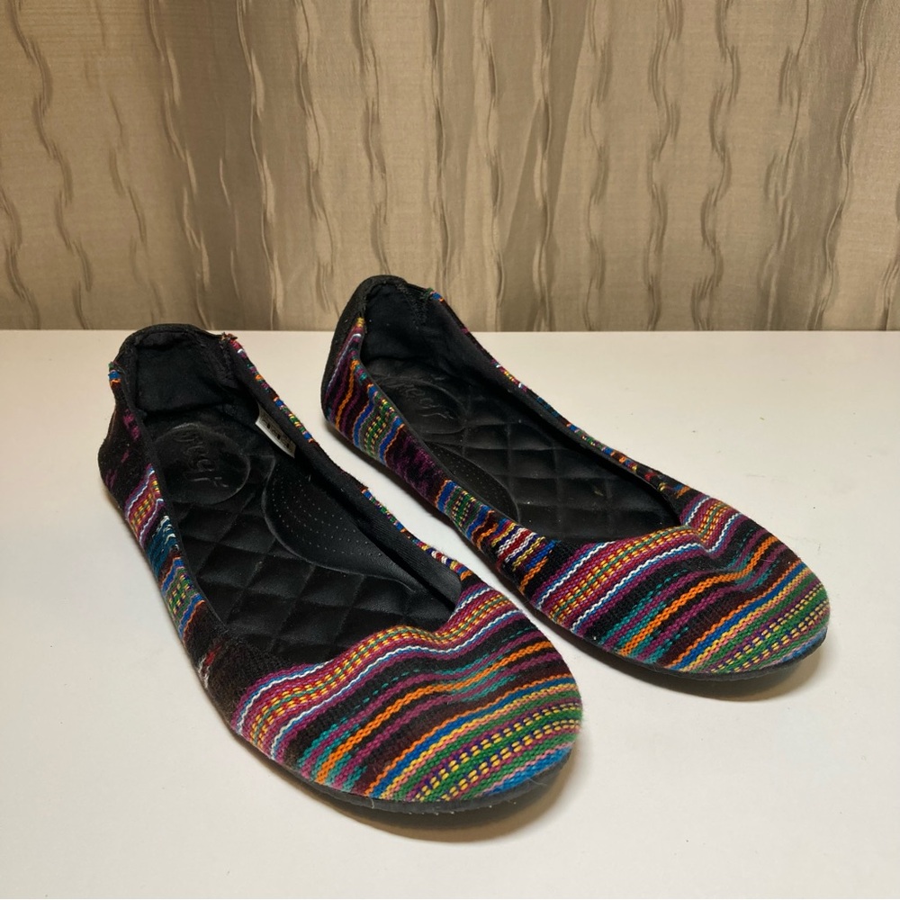 Reef Bella Costas Tropic Women's 9 Ballet Flats Tapestry Aztec Boho